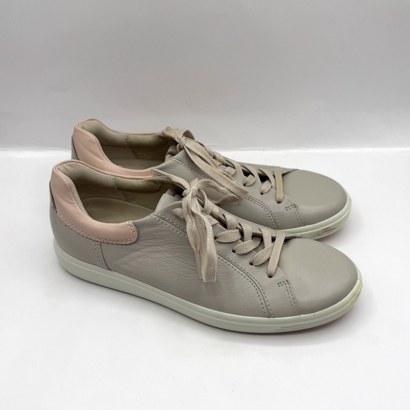 Ecco Shoes - ECCO Soft 7 Women 39 EU 8 US Grey Leather Sneakers New with Factory Defects
